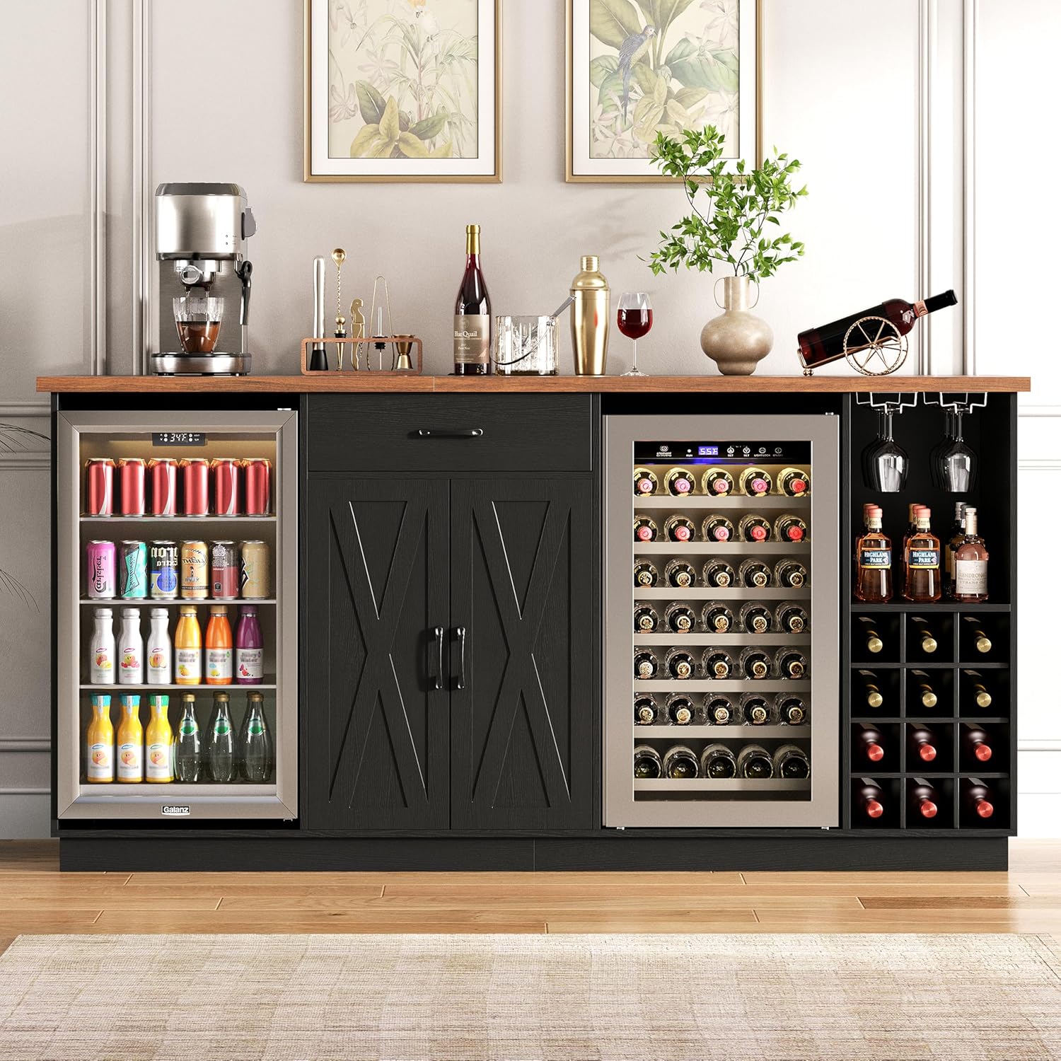 Wine Beer Refrigerator - Mueble Barra de Café Grande de
