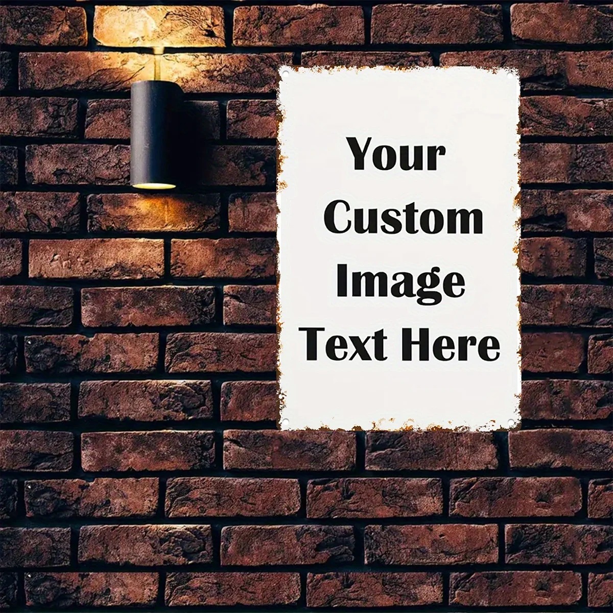 Wine Tag Label - Letrero de Metal Personalizado con Foto