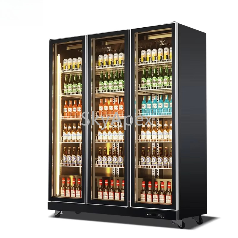 Wine Beer Supermarket - Refrigerador de exhibición Vertical de 3