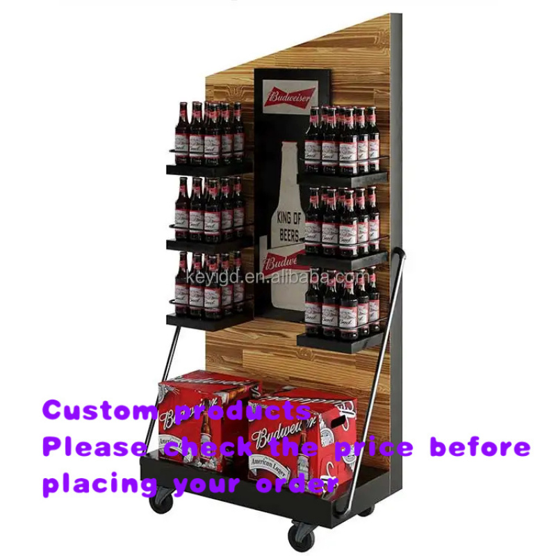 Wine Beer Supermarket - Exhibidor de vinos personalizado para supermercado,
