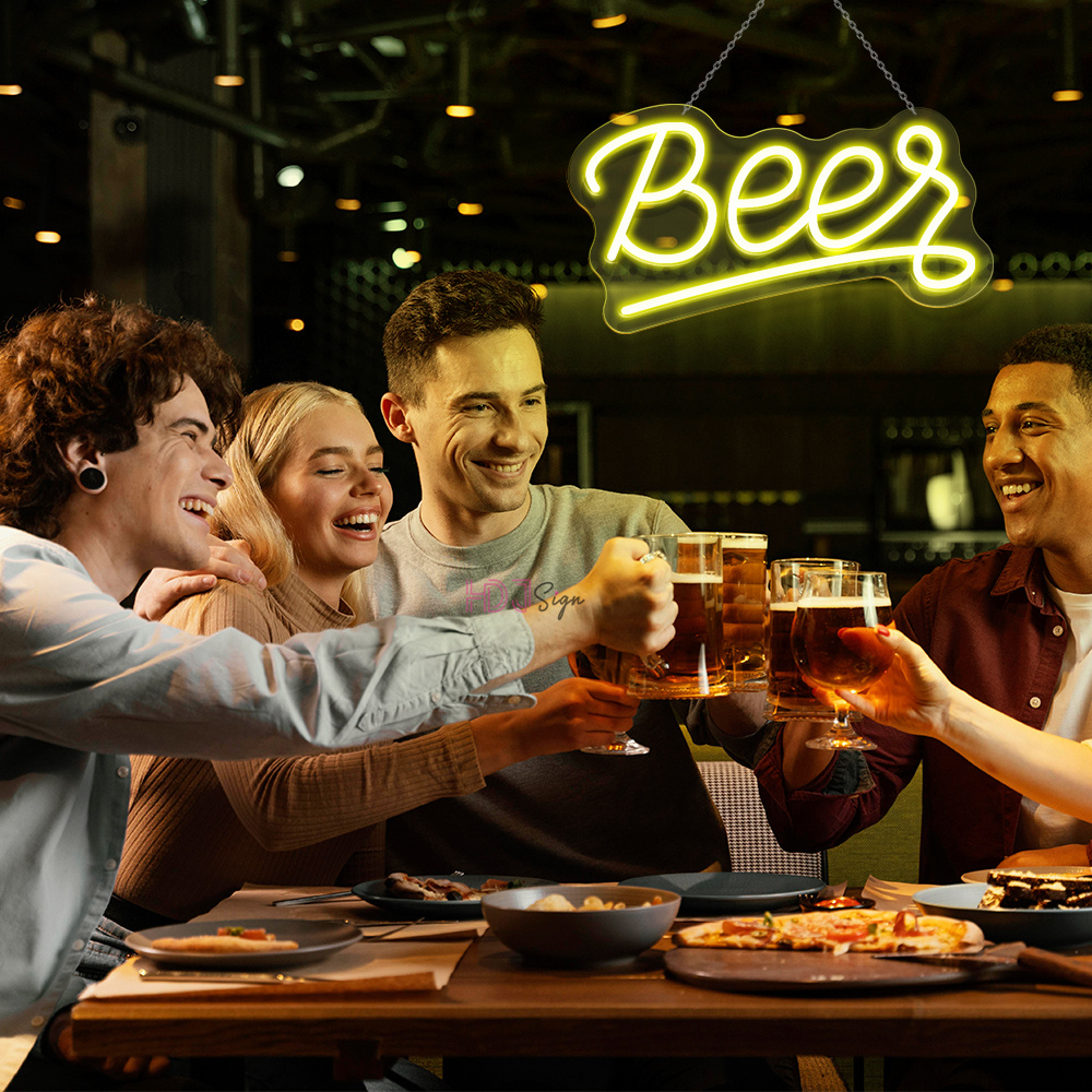 WHISKEY BAR cerveza LED letrer - Wine Beer Whiskey Year reseña y precio