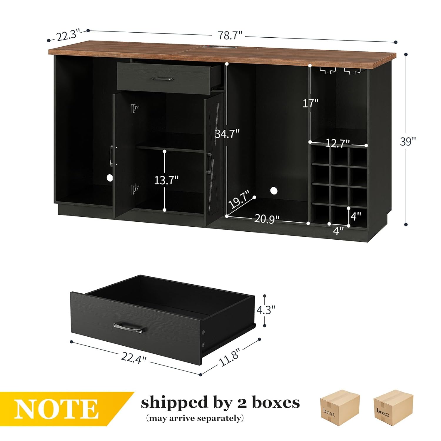 Mueble Barra de Café Grande de - Wine Beer Refrigerator reseña y precio