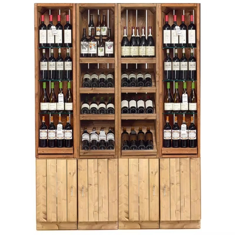 Mueble Bar de Vino de Madera C - Wine Beer Supermarket reseña y precio