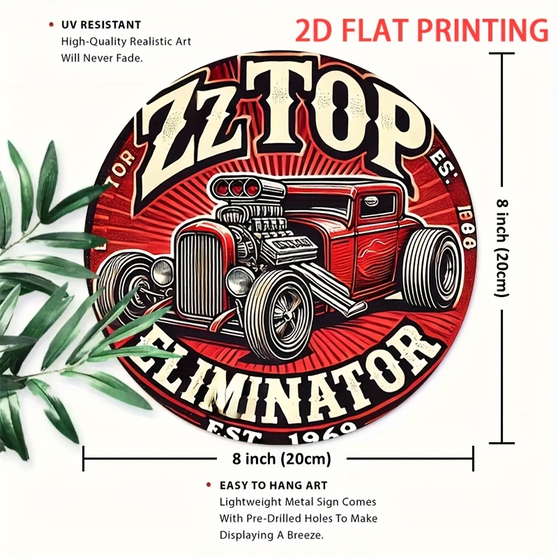 2D plano, 1 pieza ZZ Top Elimi - Wine Tag Label reseña y precio