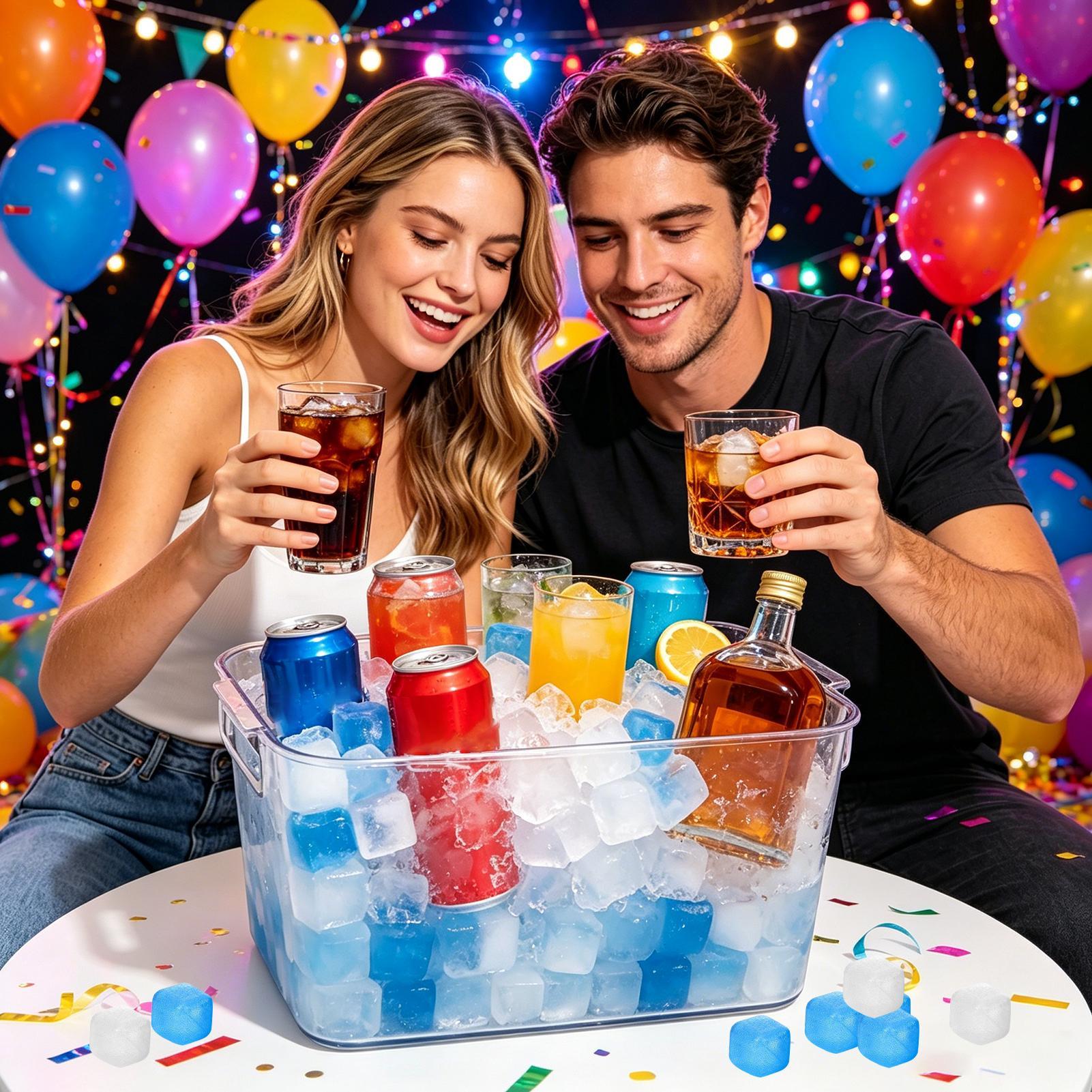 100 Cubos de Hielo Reutilizabl - Wine Beer Refrigerator reseña y precio