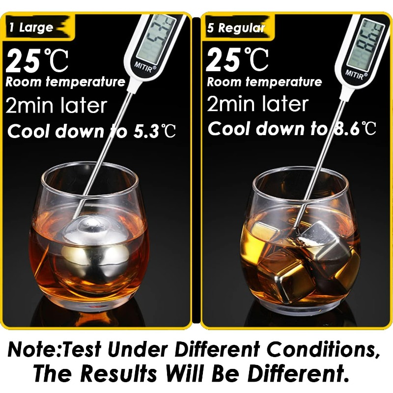 Bolas de Hielo de Acero Inoxid - Wine Beer Refrigerator reseña y precio