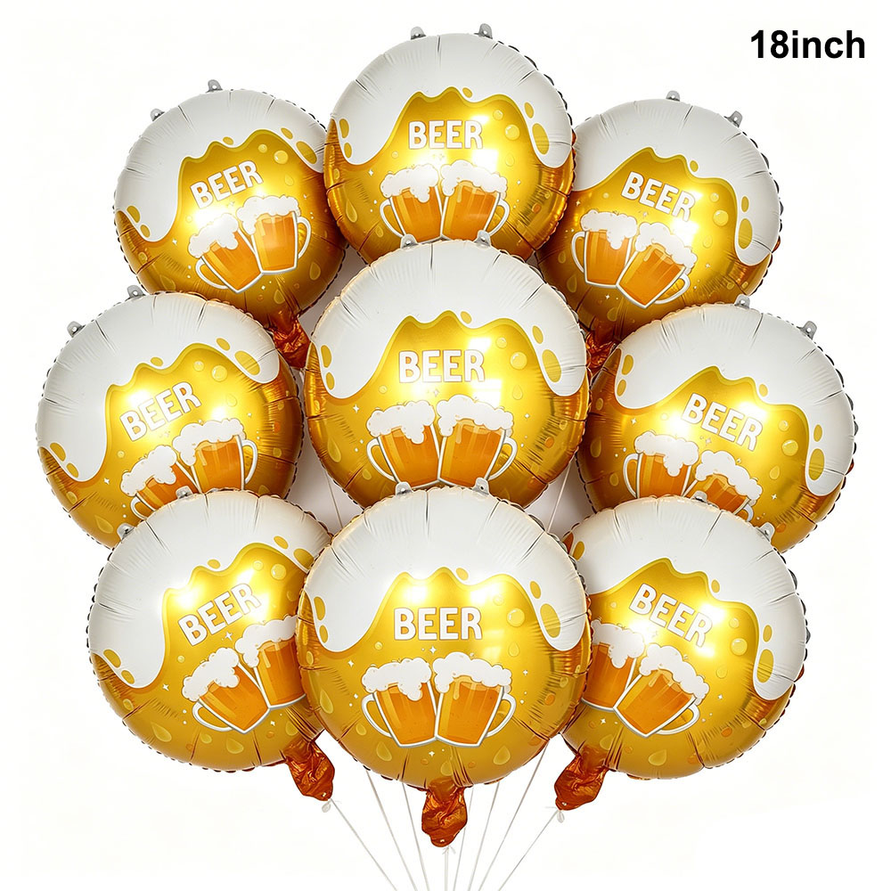 Globos de aluminio dorados par - Wine Beer Whiskey Year reseña y precio