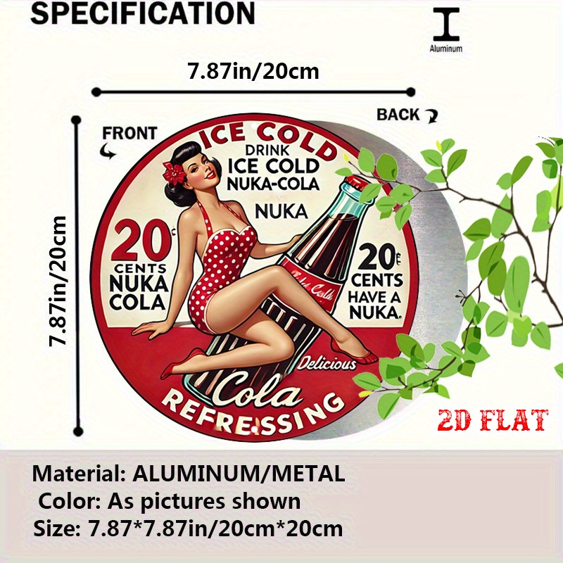 Letrero de aluminio redondo 2D - Wine Tag Label reseña y precio