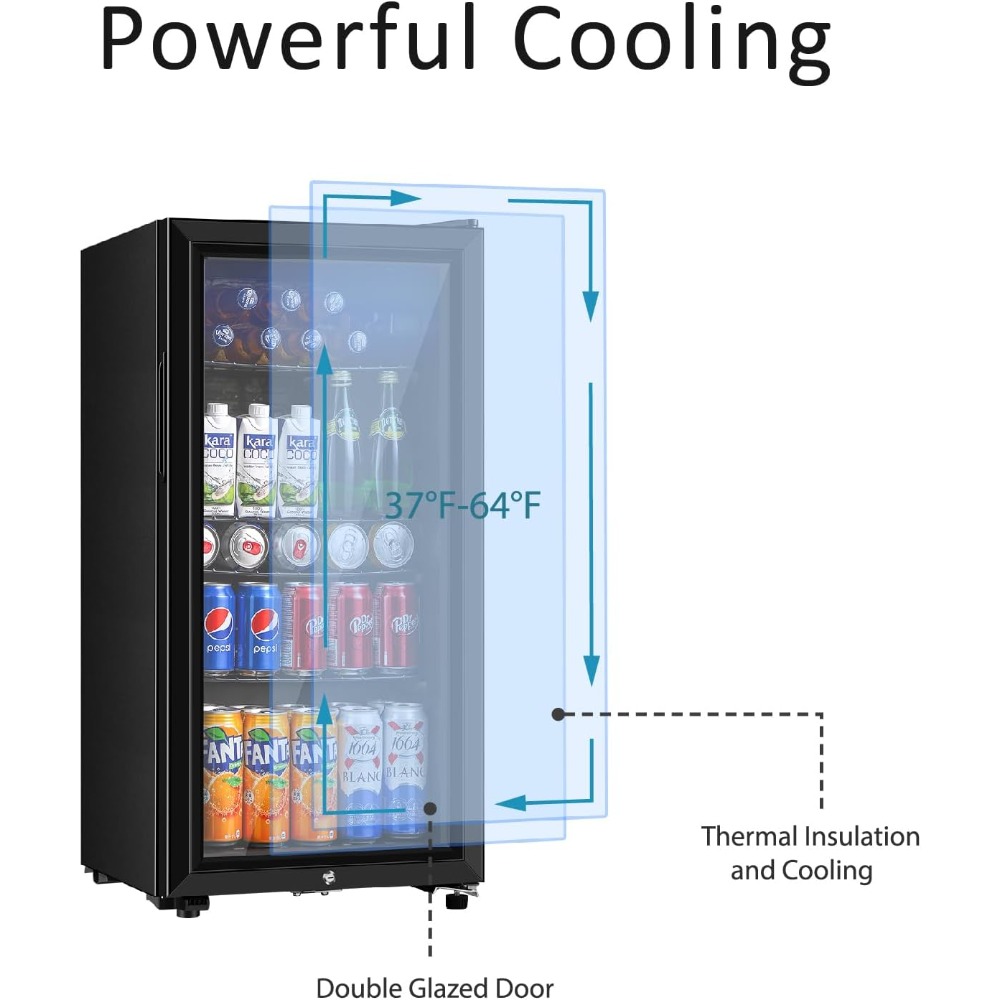 Refrigerador de bebidas, minir - Wine Beer Refrigerator reseña y precio