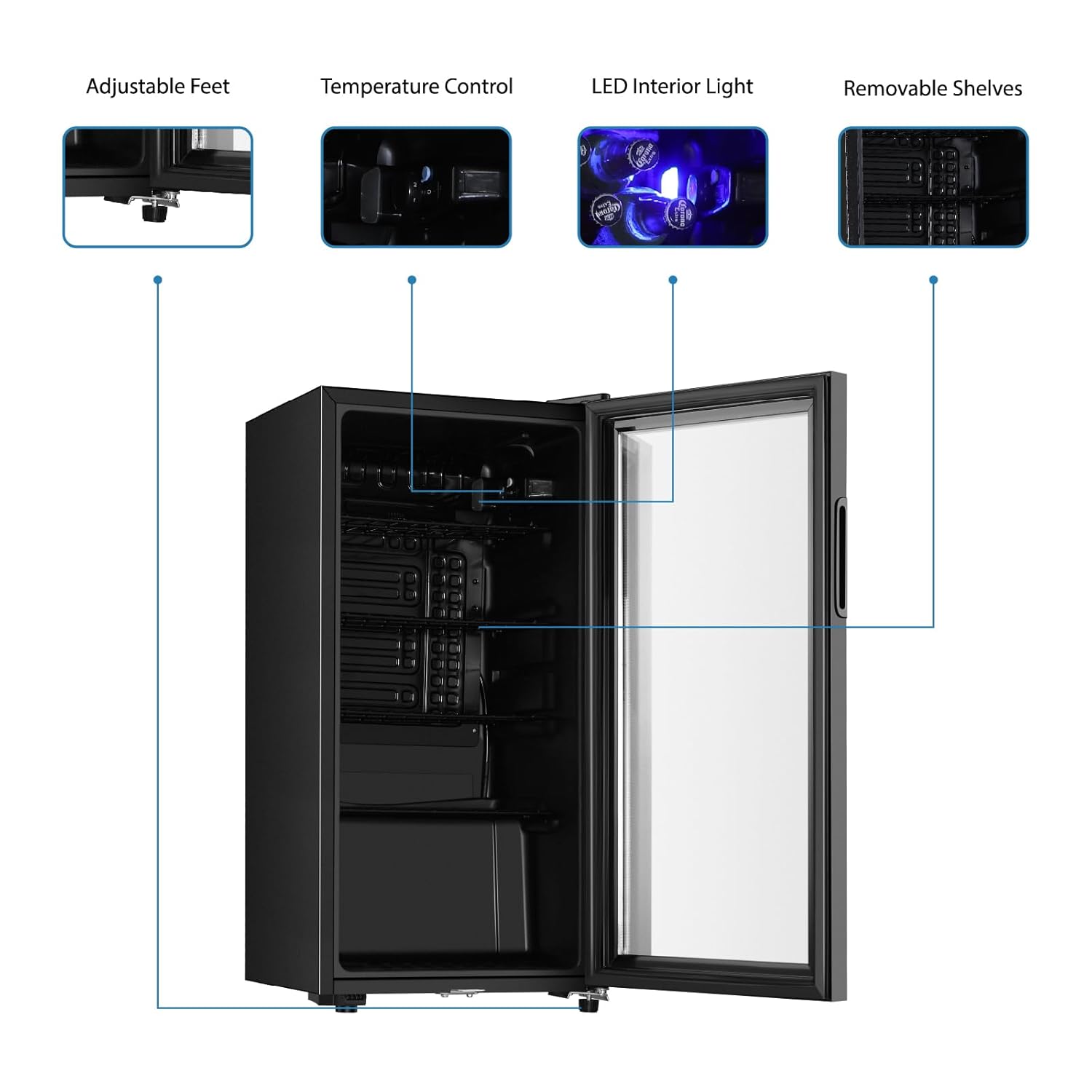 Refrigerador para Bebidas, Min - Wine Beer Refrigerator reseña y precio