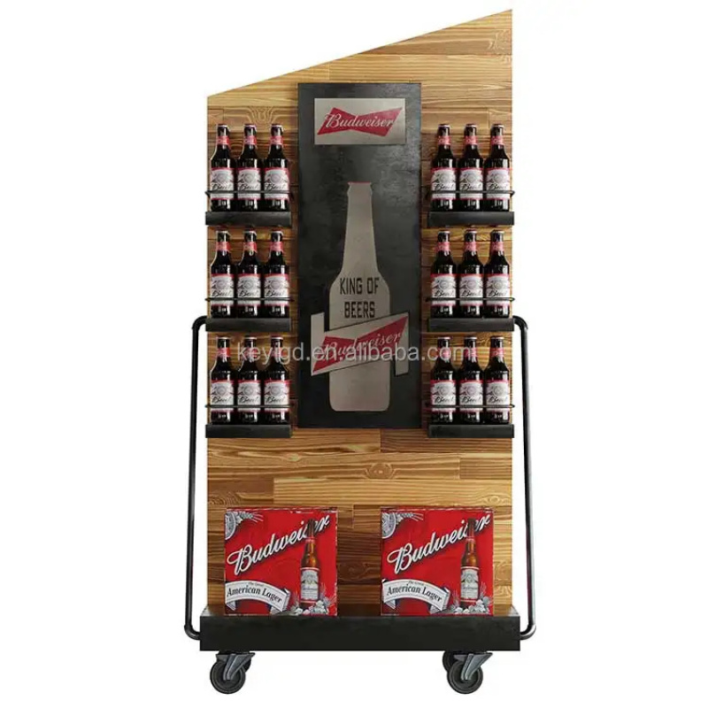 Exhibidor de vinos personaliza - Wine Beer Supermarket reseña y precio